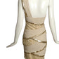 MANDALAY-NWT Beige Sequin Cocktail Dress, Size 8