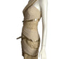 MANDALAY-NWT Beige Sequin Cocktail Dress, Size 8