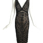 MANDALAY-NWT Black Sequin Cocktail Dress, Size 8