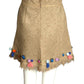 AMUSE- NWT Embellished Fringe Linen Ensemble, Size Small