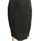 MOSCHINO CHEAP & CHIC- NWT Black Wool Zipper Pencil Skirt, Size 6