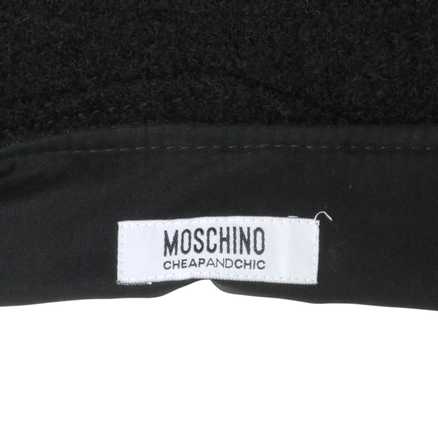 MOSCHINO CHEAP & CHIC- NWT Black Wool Zipper Pencil Skirt, Size 6