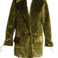 ULTRACHIC- NWT Green Printed Velvet Coat, Size 10