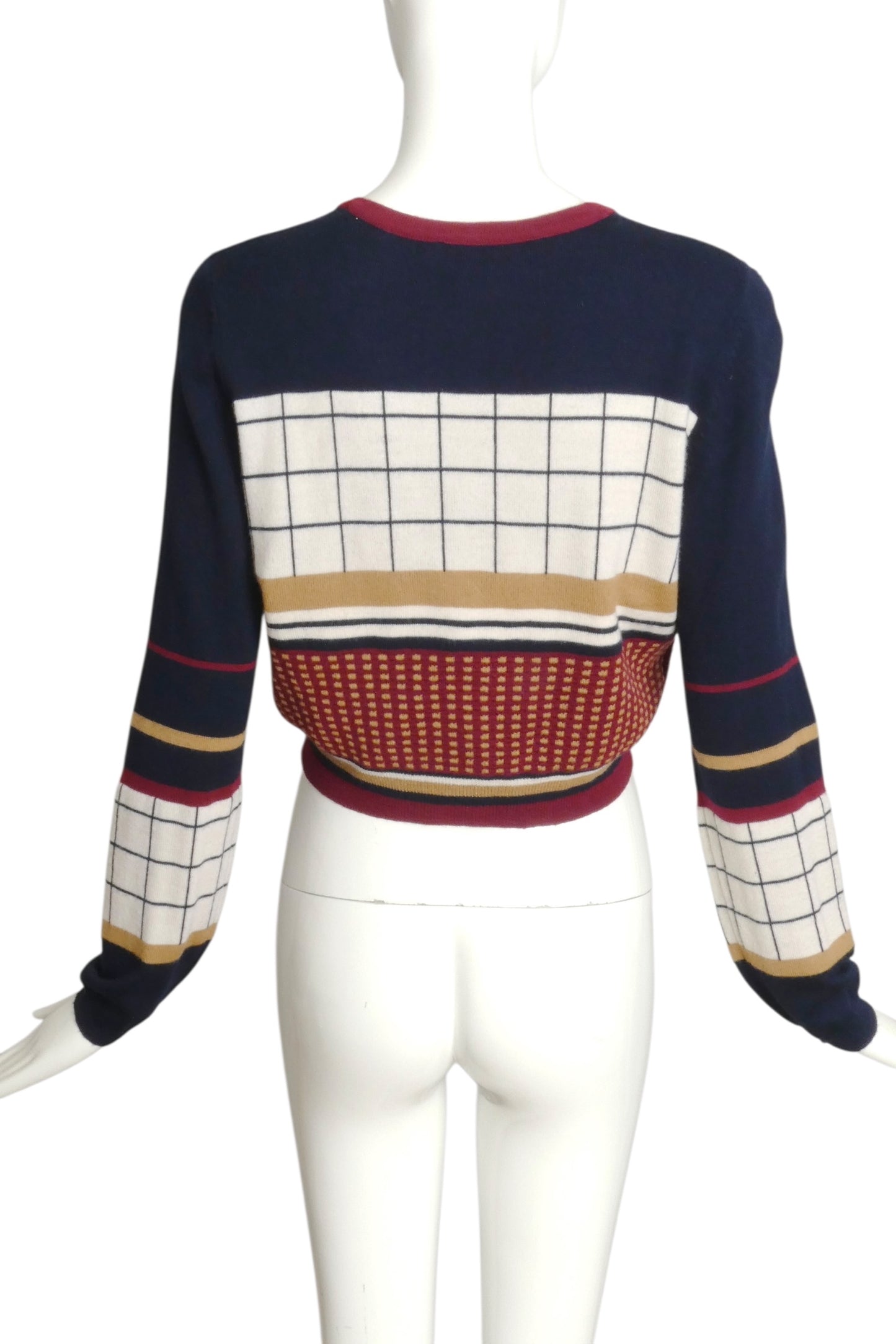 RODIER- NWT Patterned Wool Cardigan Sweater, Size 12