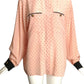 AKRIS- 1980s Printed Silk Blouse, Size 14