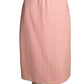 AKRIS- 1980s Pink Tweed Wool Skirt Suit, Size 14
