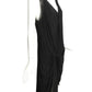 HELMUT LANG- NWT Black Jersey Knit & Leather Dress, Size 8