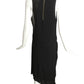 HELMUT LANG- NWT Black Jersey Knit & Leather Dress, Size 8