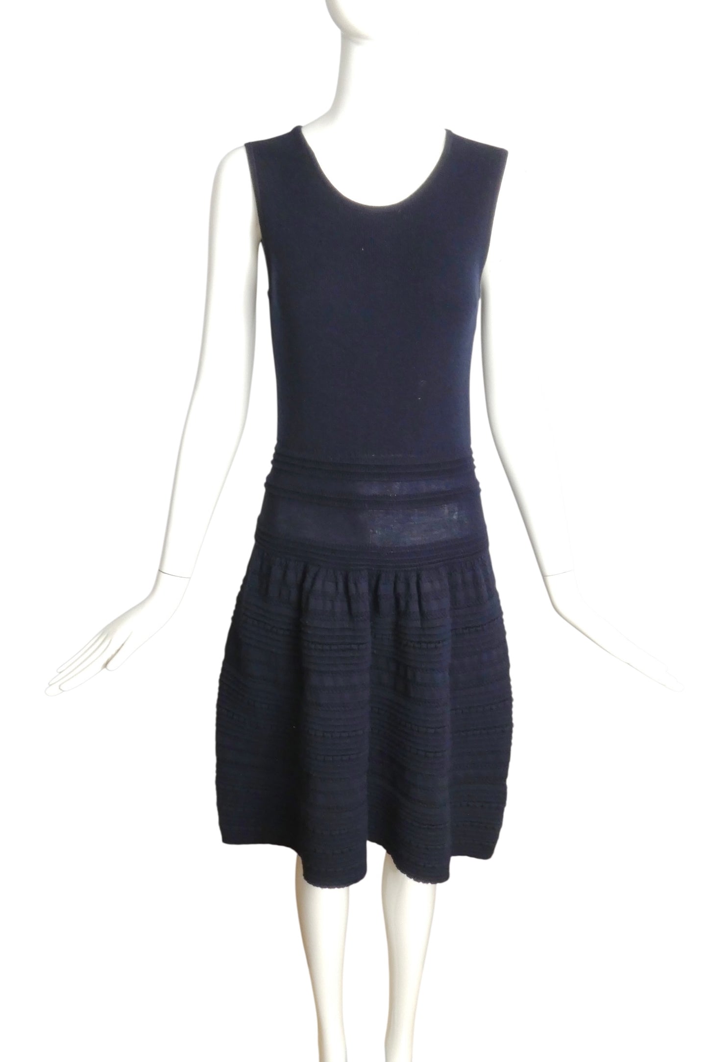 RODIER- NWT Navy Knit Drop Waist Dress, Size 10