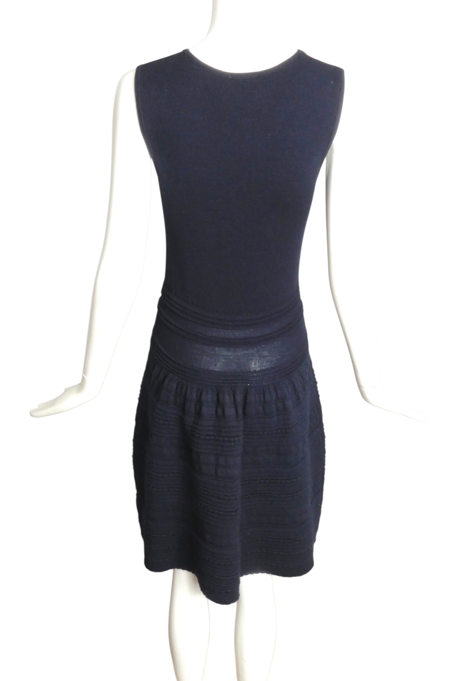 RODIER- NWT Navy Knit Drop Waist Dress, Size 10