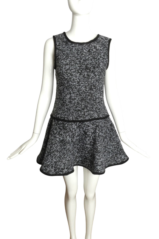 BRIGITTE BARDOT- NWT Boucle Flounce Dress, Size 0