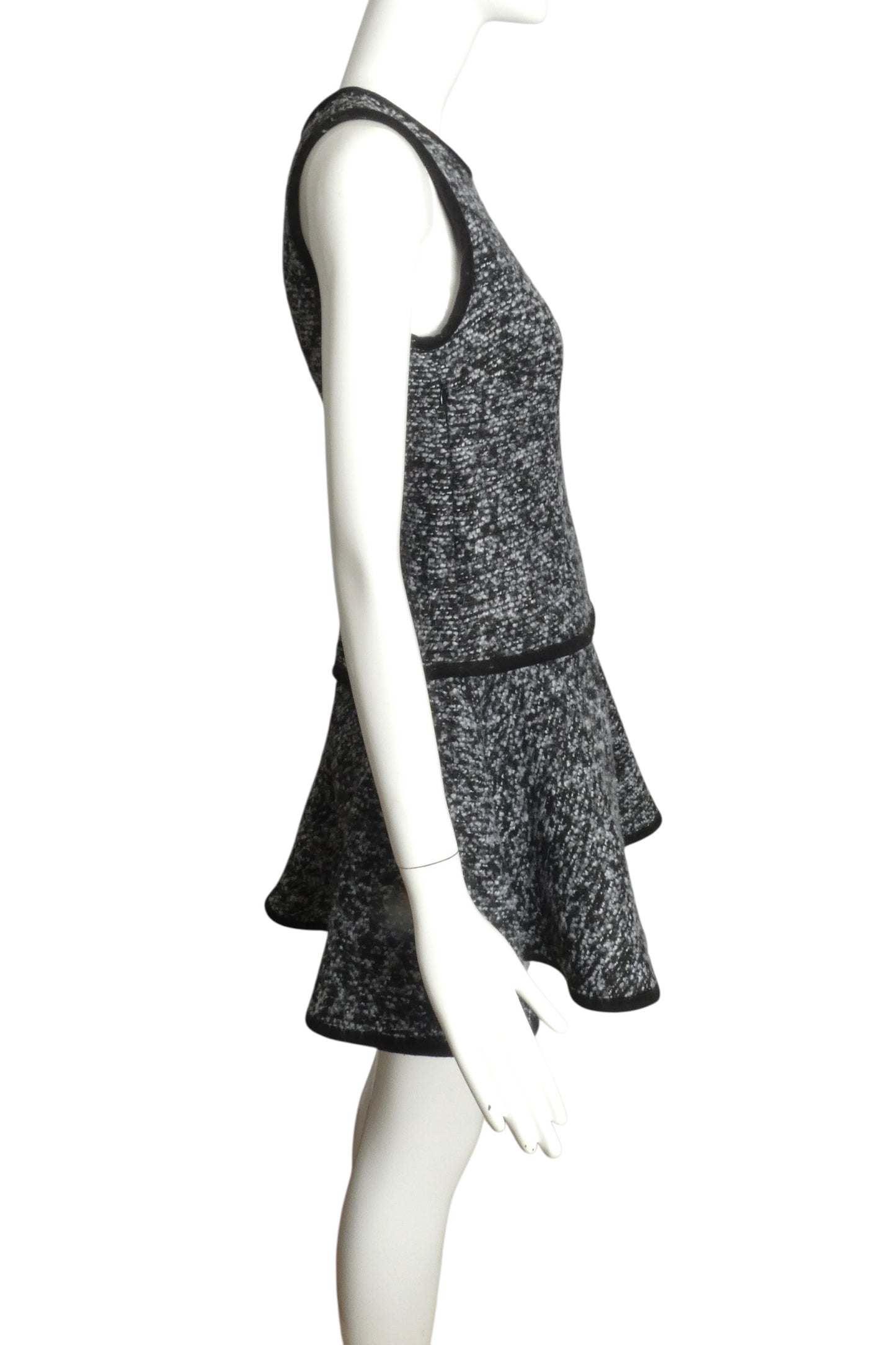 BRIGITTE BARDOT- NWT Boucle Flounce Dress, Size 0