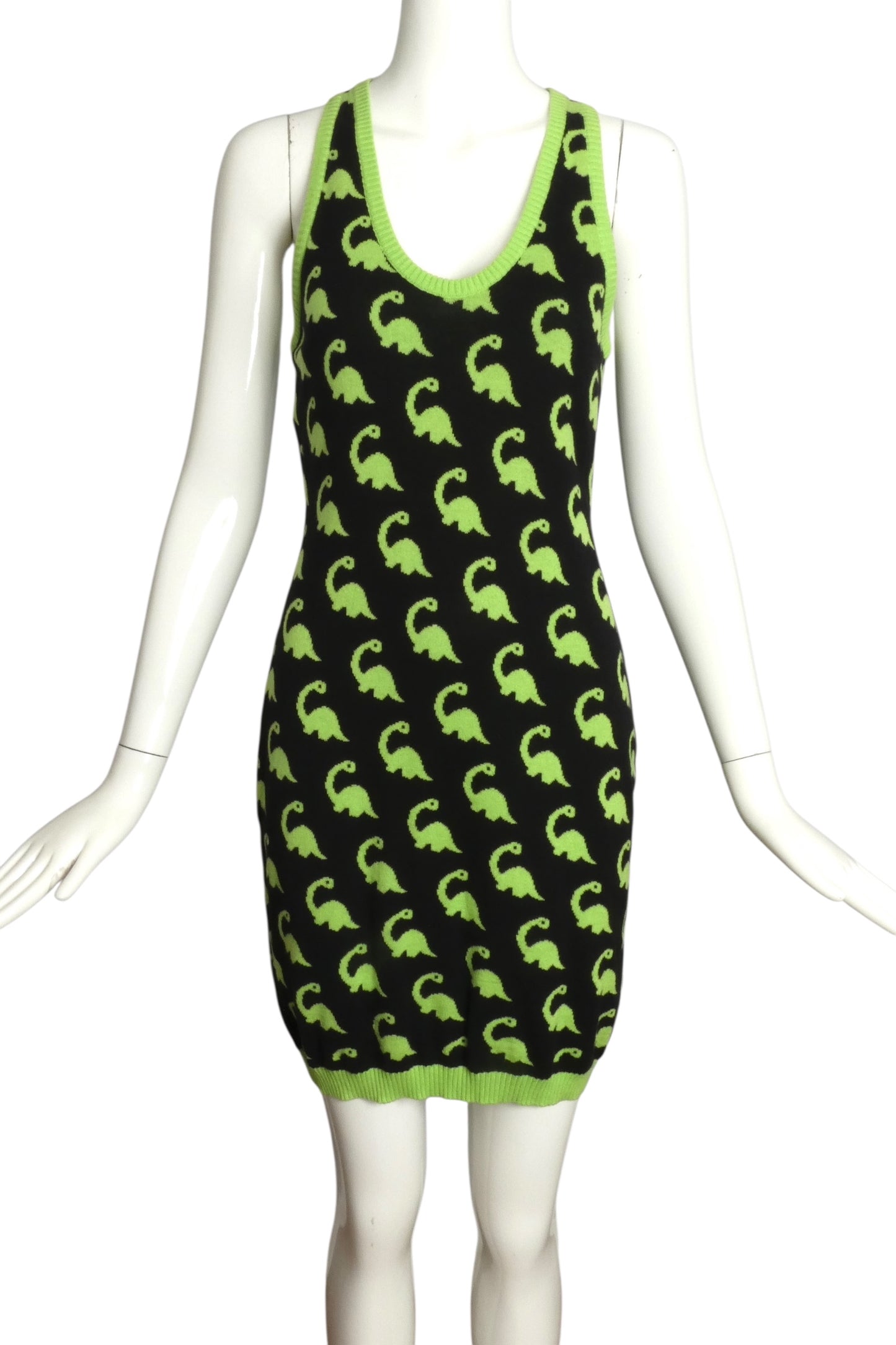 CHEAP & CHIC MOSCHINO- NWT Dinosaur Print Sweater Knit Dress, Size 6