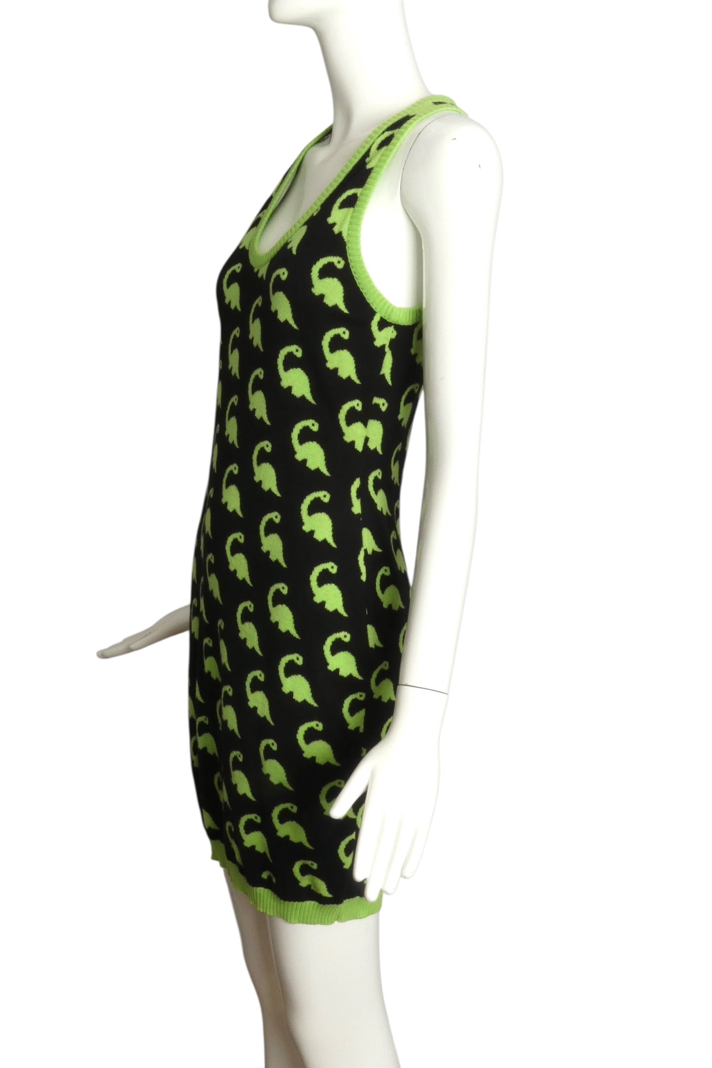 CHEAP & CHIC MOSCHINO- NWT Dinosaur Print Sweater Knit Dress, Size 6