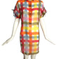 MOSCHINO CHEAP & CHIC- Multi Color Chiffon Shirt Dress, Size 4