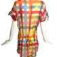 MOSCHINO CHEAP & CHIC- Multi Color Chiffon Shirt Dress, Size 4