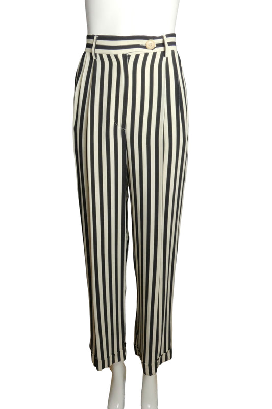 MOSCHINO COUTURE- 1990s Striped "Cruise Me Baby" Pants, Size 2