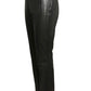 GUCCI- 1999 Black Quilted Leather Pants, Size 2