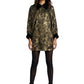2005 Lamé & Velvet Cocoon Dress, Size-8