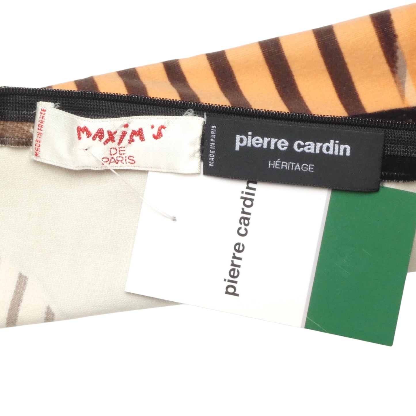 PIERRE CARDIN- 2007 Printed Velveteen Trapeze Dress, Size-4