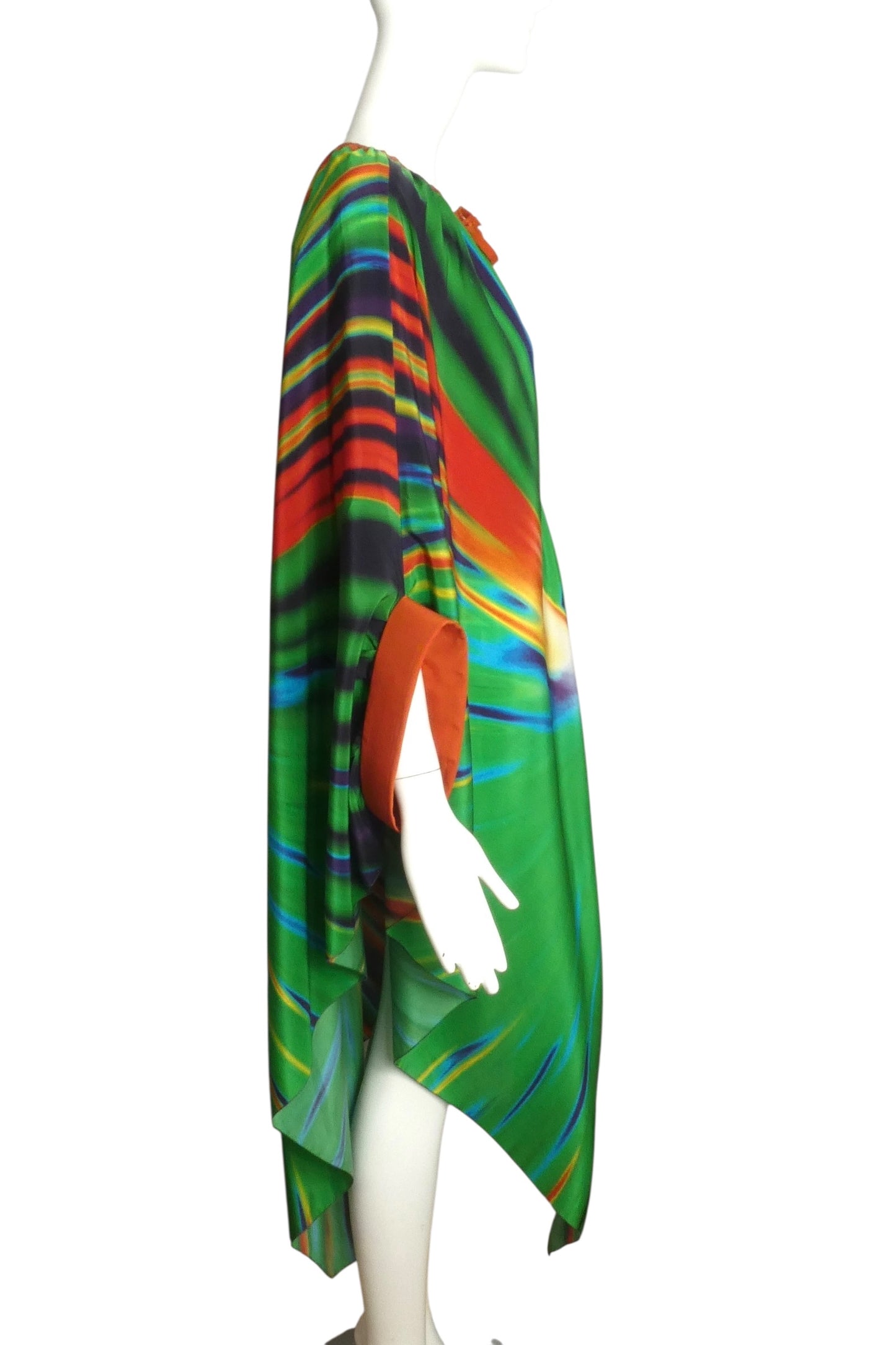 PIERRE CARDIN HAUTE COUTURE- 2009 Silk Print Caftan, Size O/S