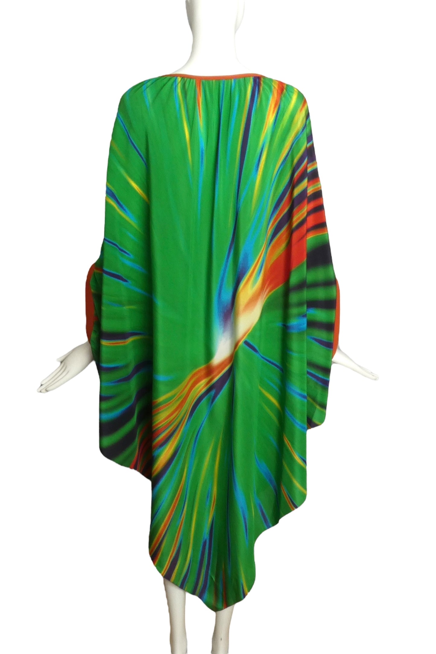 PIERRE CARDIN HAUTE COUTURE- 2009 Silk Print Caftan, Size O/S
