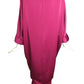 PIERRE CARDIN-1990 Raspberry Charmeuse Dress, Size-O/S