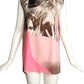 PIERRE CARDIN- 2007 Printed Velveteen Trapeze Tunic, Size 8