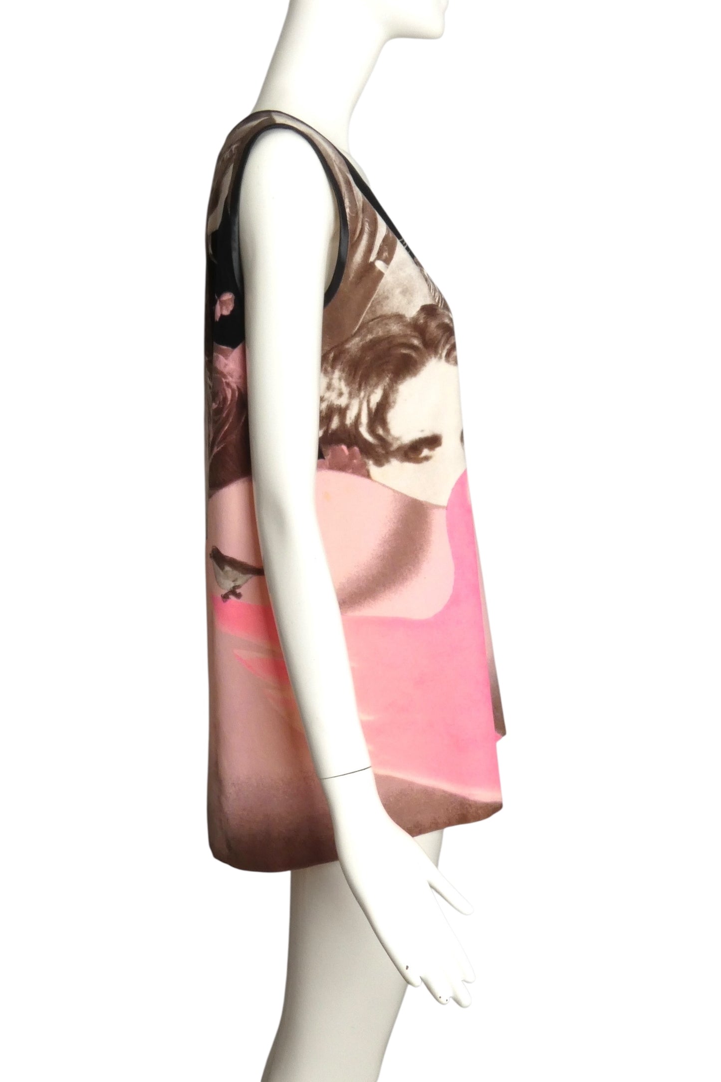 PIERRE CARDIN- 2007 Printed Velveteen Trapeze Tunic, Size 8