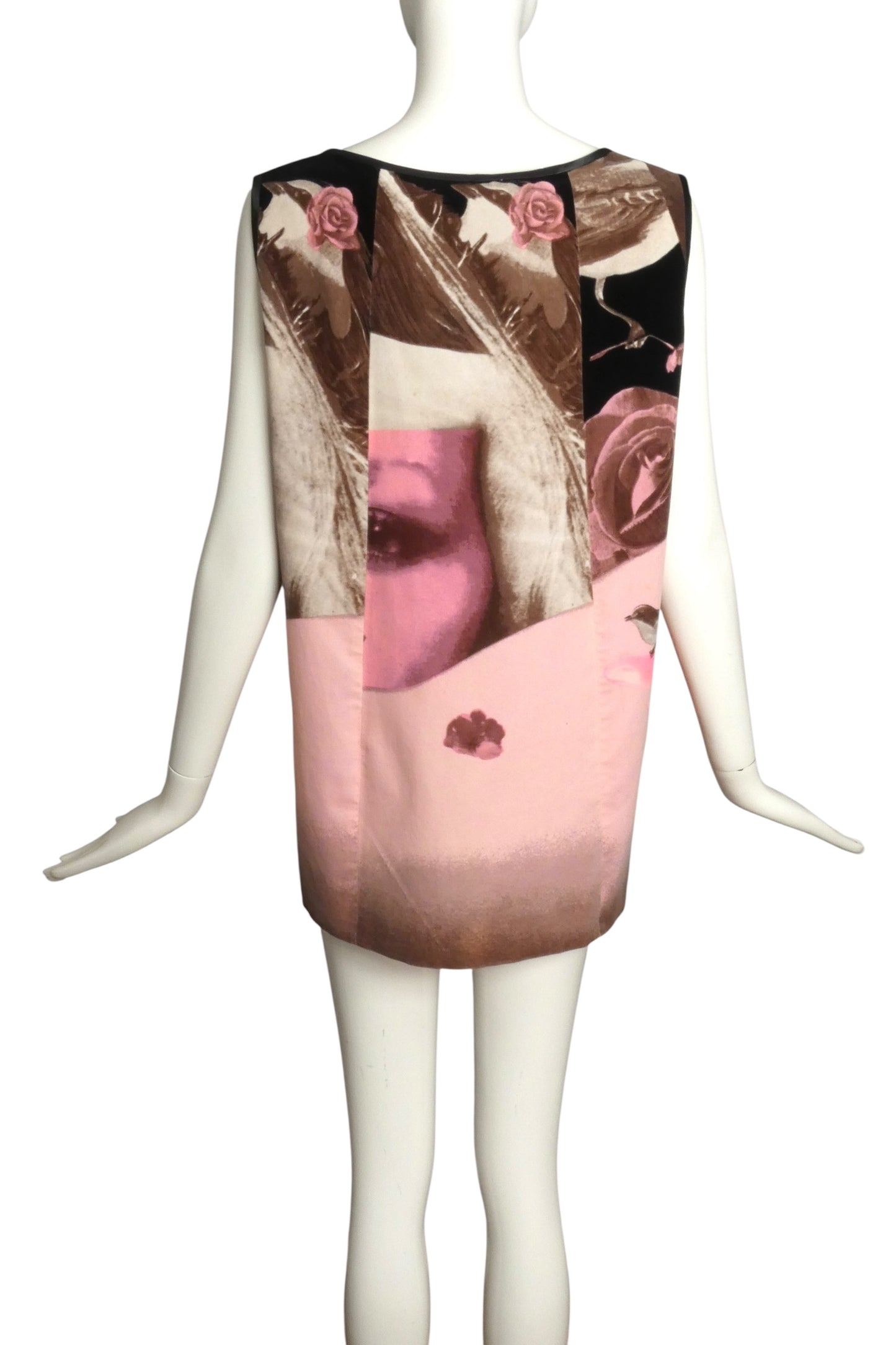 PIERRE CARDIN- 2007 Printed Velveteen Trapeze Tunic, Size 8