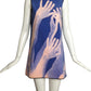 PIERRE CARDIN- 2007 Printed Velveteen Trapeze Dress, Size 4