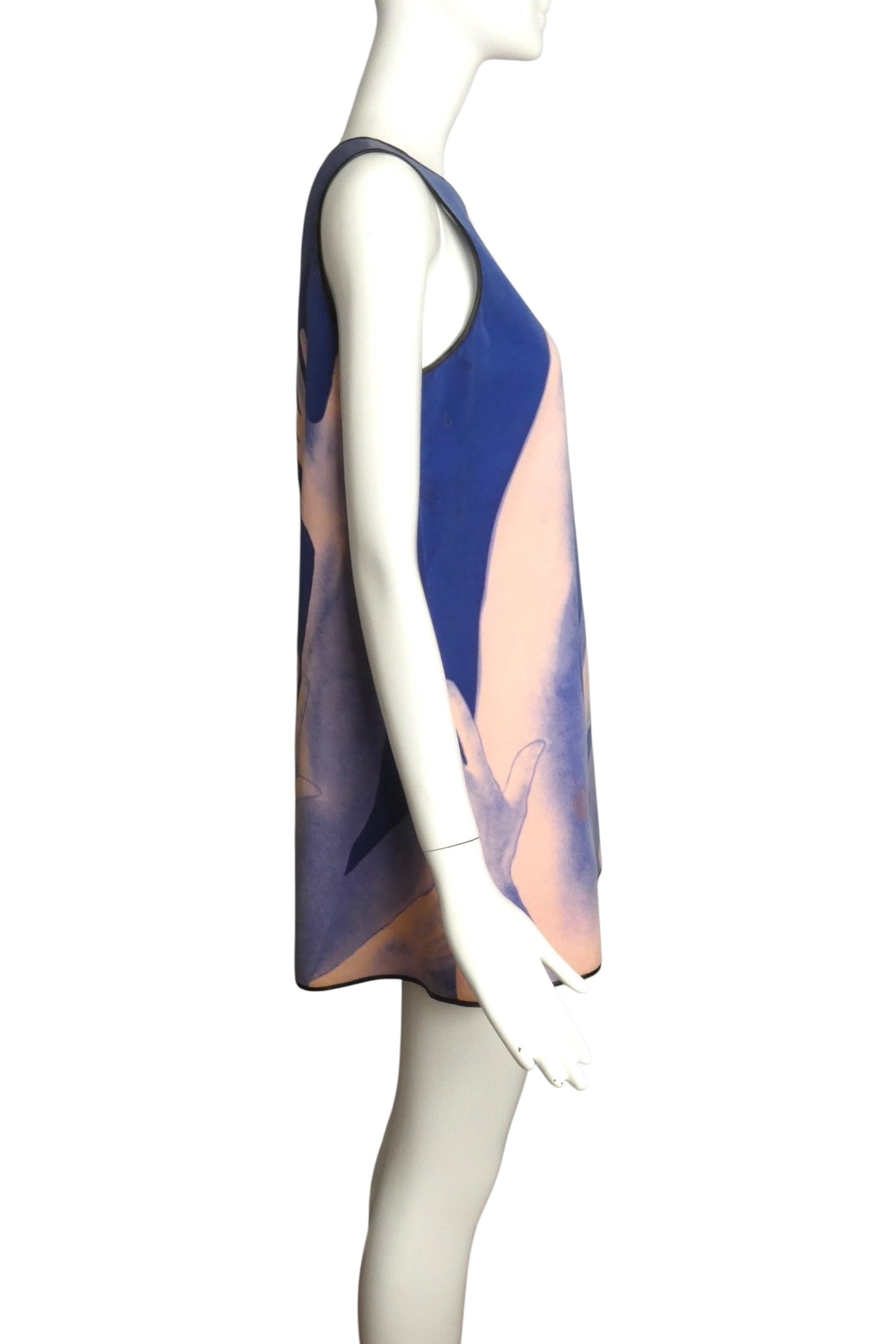 PIERRE CARDIN- 2007 Printed Velveteen Trapeze Dress, Size 4