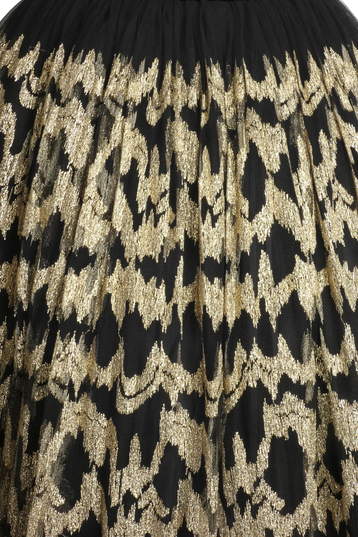 PIERRE CARDIN-1999 Gold Tulle Ball Gown Skirt, Size-4