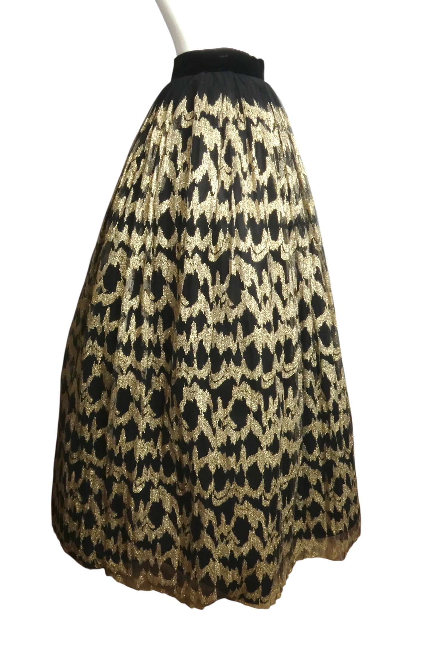 PIERRE CARDIN-1999 Gold Tulle Ball Gown Skirt, Size-4