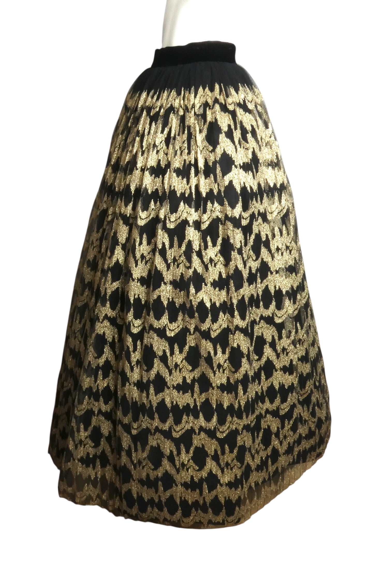 PIERRE CARDIN-1999 Gold Tulle Ball Gown Skirt, Size-4