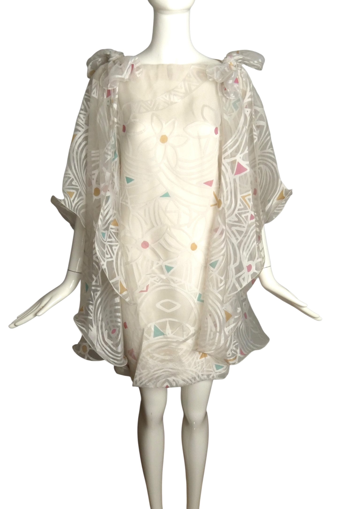 PIERRE CARDIN BOUTIQUE-1998 Silk Organza Dress, Size-8