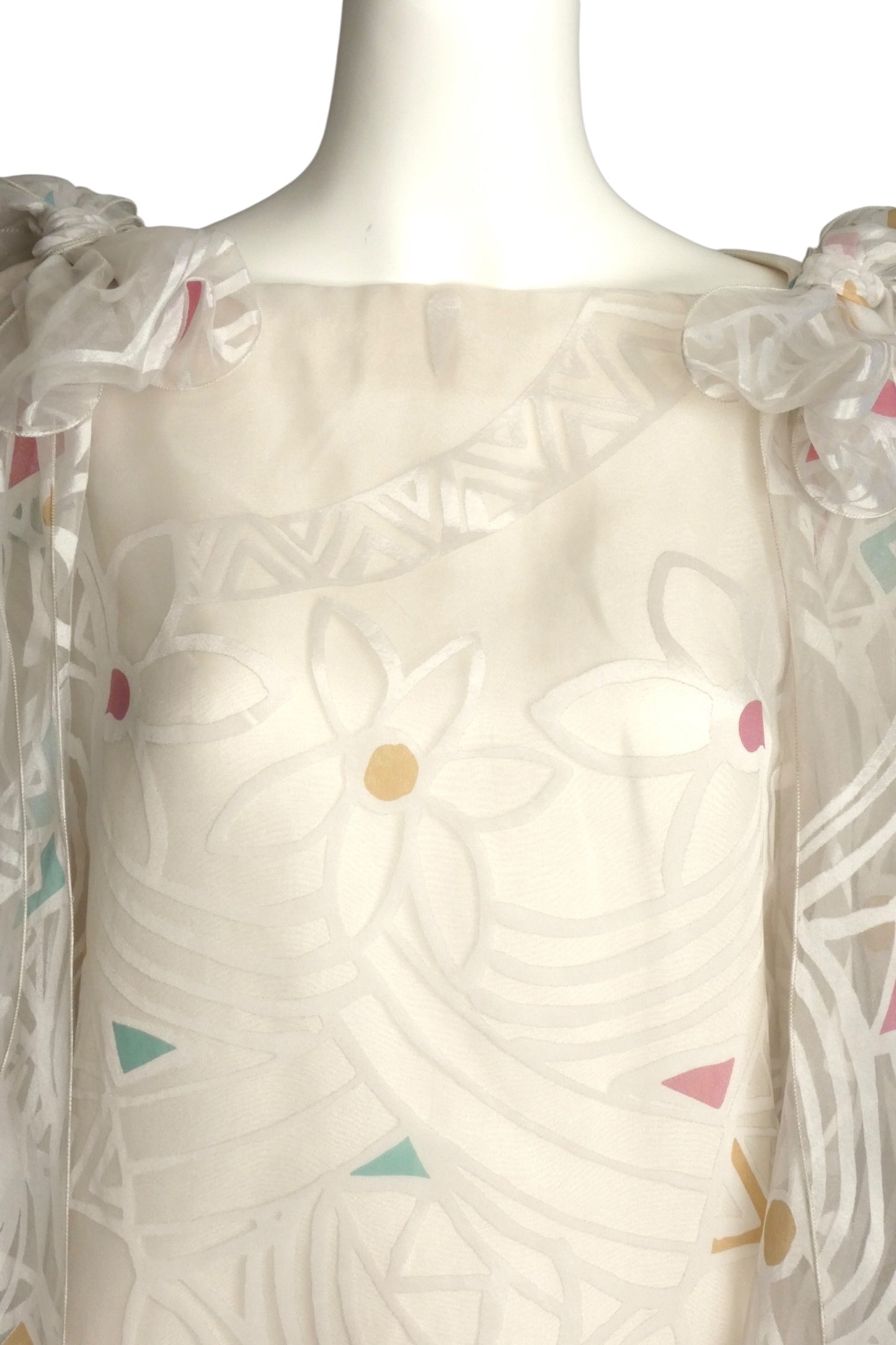 PIERRE CARDIN BOUTIQUE-1998 Silk Organza Dress, Size-8