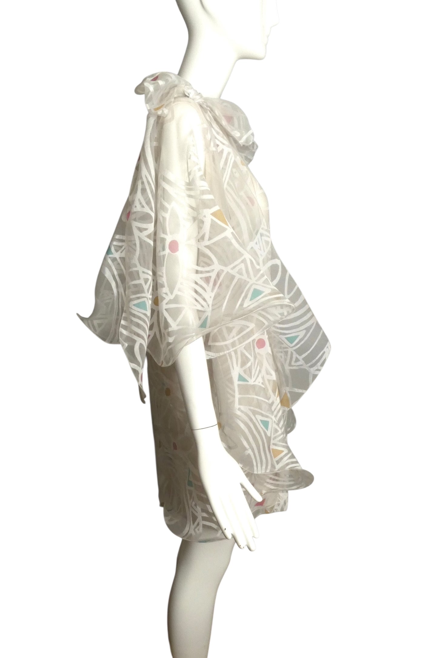 PIERRE CARDIN BOUTIQUE-1998 Silk Organza Dress, Size-8