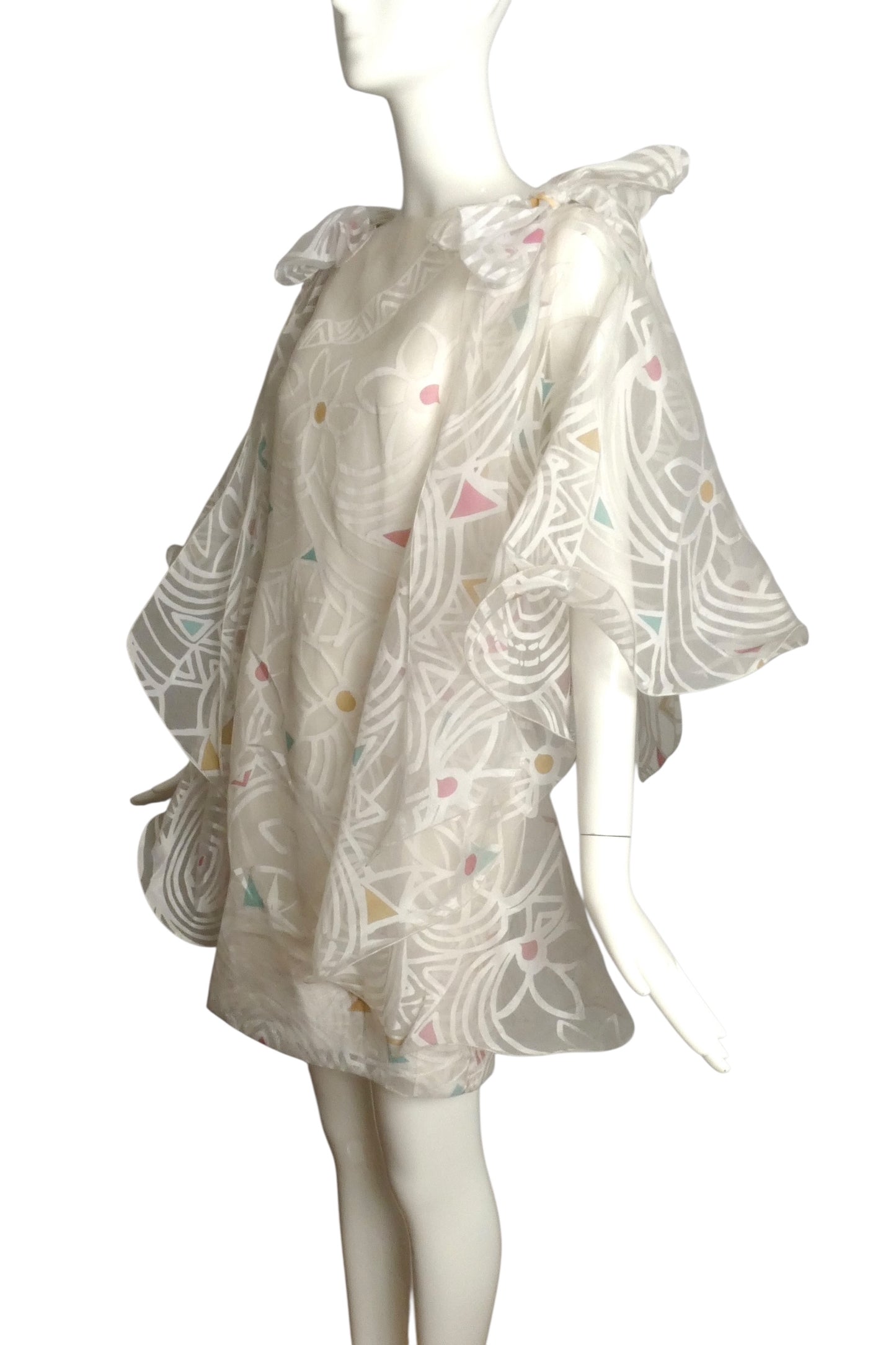 PIERRE CARDIN BOUTIQUE-1998 Silk Organza Dress, Size-8