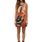 2007 Printed Velveteen Shift Dress, Size-8
