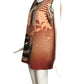 PIERRE CARDIN- 2007 Printed Velveteen Trapeze Dress, Size-8