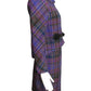 PIERRE CARDIN (HAUTE COUTURE)-1990s Wool Plaid Skirt Suit, Size-8