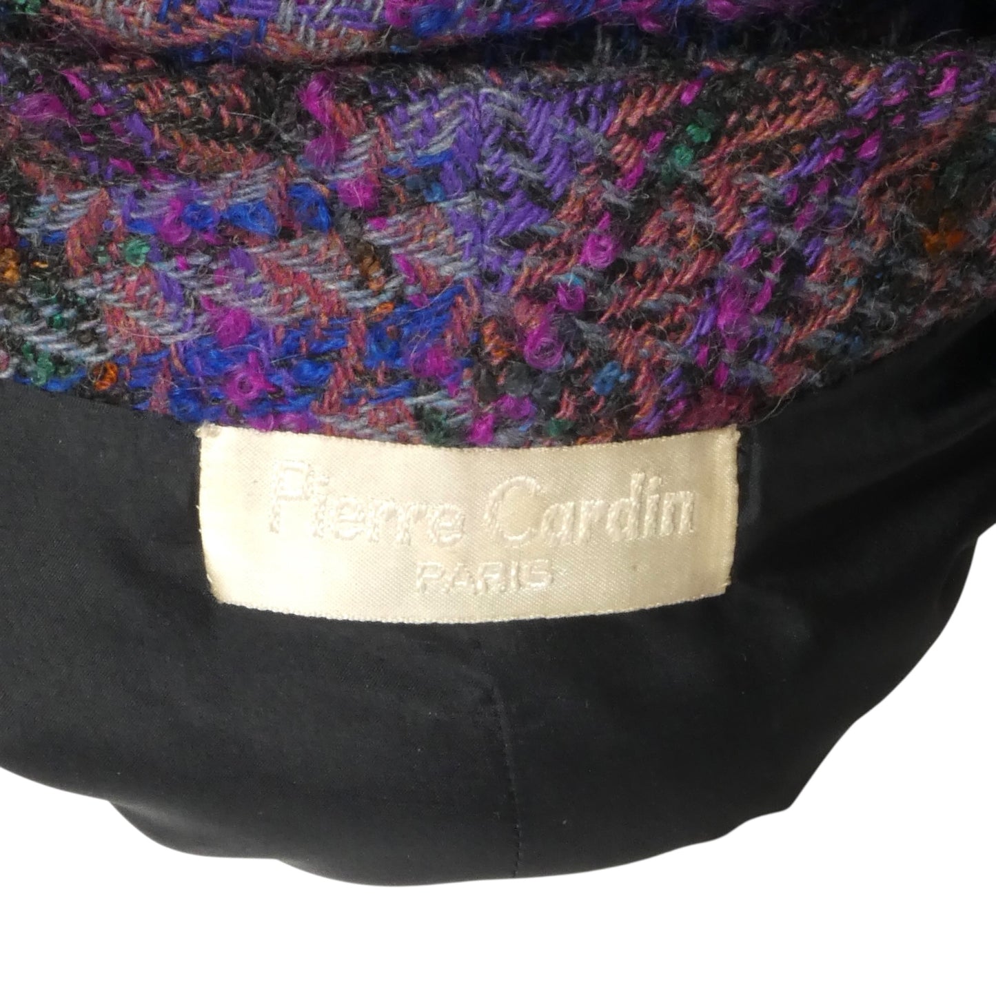 PIERRE CARDIN (HAUTE COUTURE)-1990s Wool Plaid Skirt Suit, Size-8