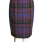 PIERRE CARDIN (HAUTE COUTURE)-1990s Wool Plaid Skirt Suit, Size-8