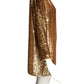 PIERRE CARDIN BOUTIQUE-1990s Metallic Velvet Dress, Size-8