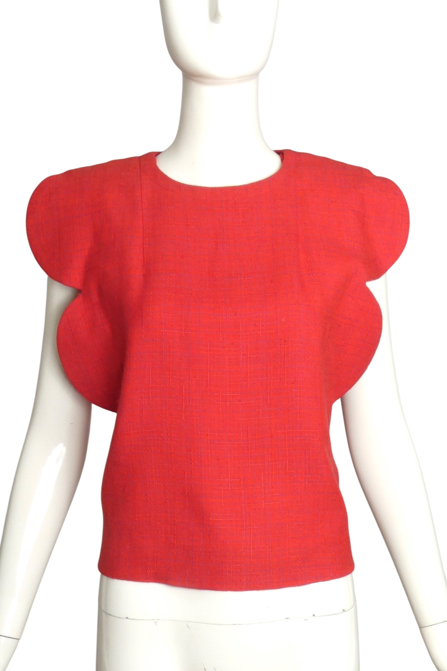 PIERRE CARDIN (HAUTE COUTURE)-1995 Rayon Blend Top, Size-2