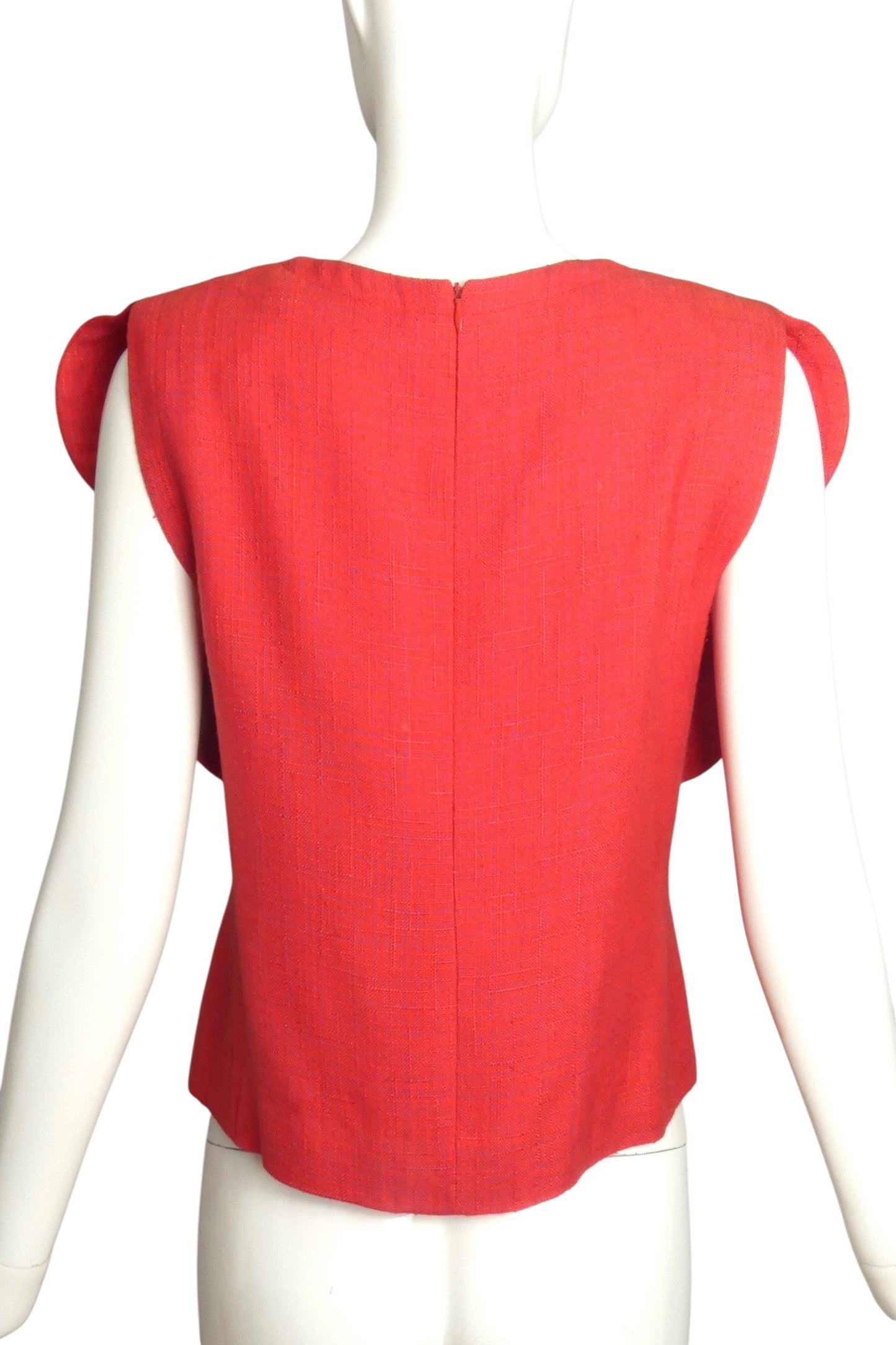 PIERRE CARDIN (HAUTE COUTURE)-1995 Rayon Blend Top, Size-2