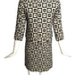 PIERRE CARDIN (HAUTE COUTURE)- 1970 Linen Dress & Jacket Ensemble, Size-2