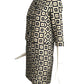 PIERRE CARDIN (HAUTE COUTURE)- 1970 Linen Dress & Jacket Ensemble, Size-2