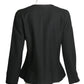 PIERRE CARDIN (HAUTE COUTURE)-1980s Black Wool Crepe Jacket, Size-6